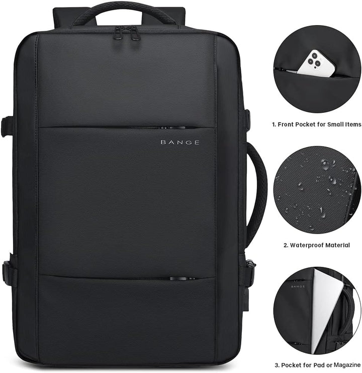 Erweiterbarer 26–45L wasserdichter Reisen-Rucksack mit Laptop-Fach & Duffle-Trage | Karnz