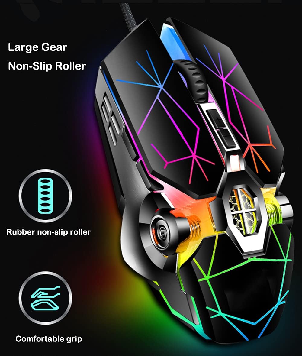Mechanische Gaming-Tastatur mit 87 Tasten, RGB-Hintergrundbeleuchtung und blauen Schaltern
