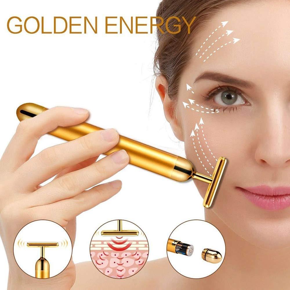 Gesicht T-Bar Gold-Massager | Karnz