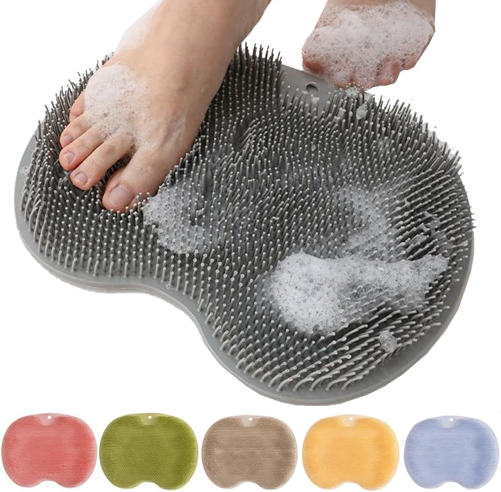 CleanFootFlex Hände-frei Silikon Fuß Reinigungsmatte Karnz