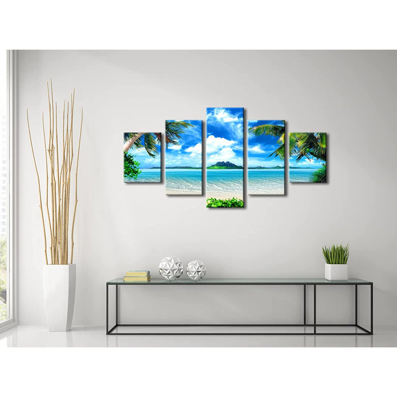 5-teilige Ozeanlandschaft Leinwand Wandkunst Malerei