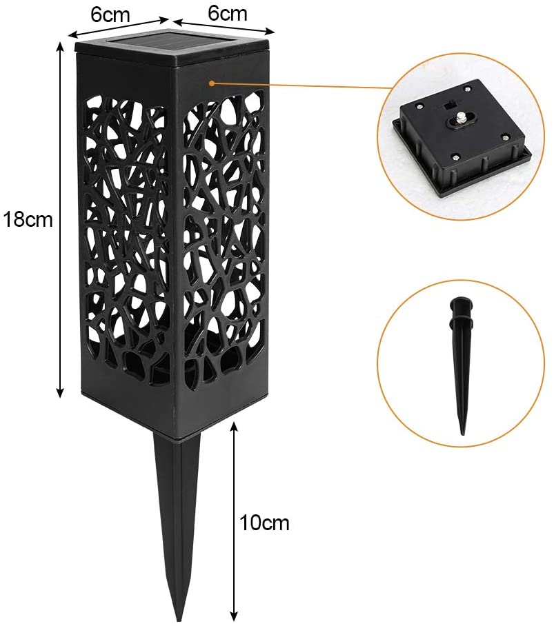 12X Solarleuchten LED Wegeleuchten Gartenbeleuchtung | Karnz