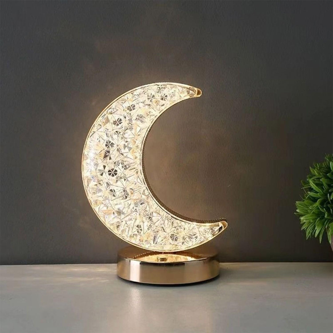 Halbmond Kristalllampe