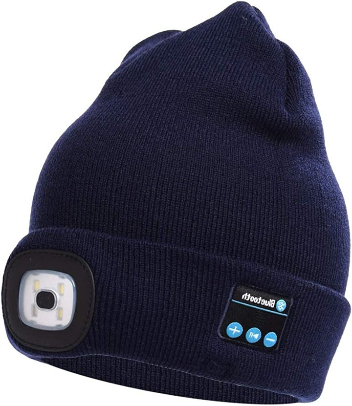 Bluetooth-Mütze mit Licht und kabellosen Kopfhörern