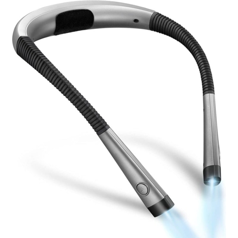 LED Nackenleselampe, Buchlicht zum Lesen im Bett, 3 Farben, 6 Helligkeitsstufen, flexibler Arm, wiederaufladbar, langlebig, perfekt zum Lesen, Stricken, Camping, Reparieren