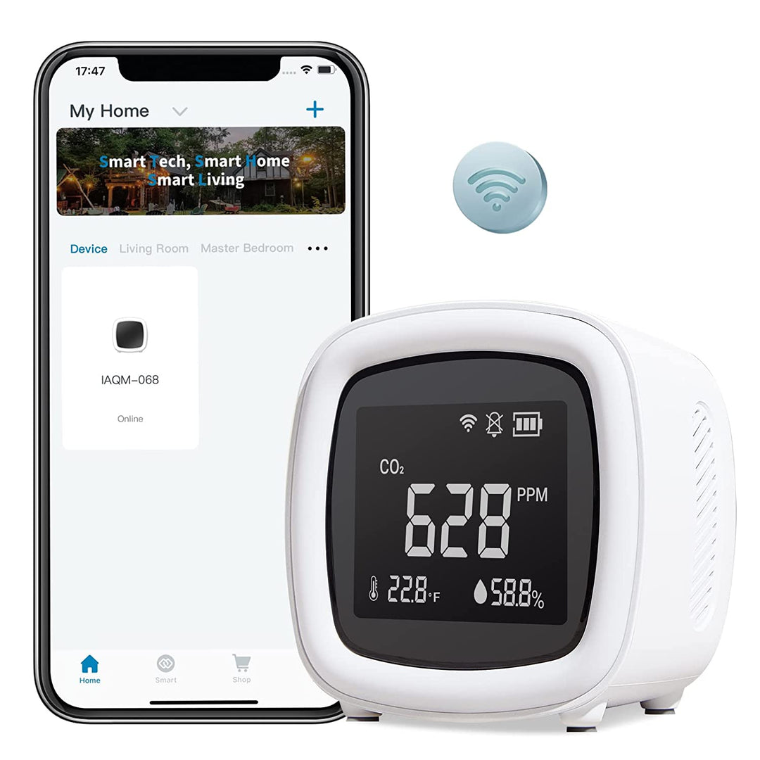 INKBIRD WiFi 3-in-1 Innen CO2-Detektor IAQM-068W | Karnz