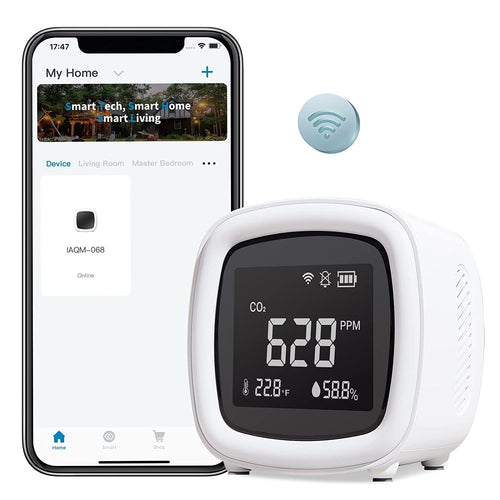 INKBIRD WiFi 3-in-1 Innen CO2-Detektor IAQM-068W | Karnz