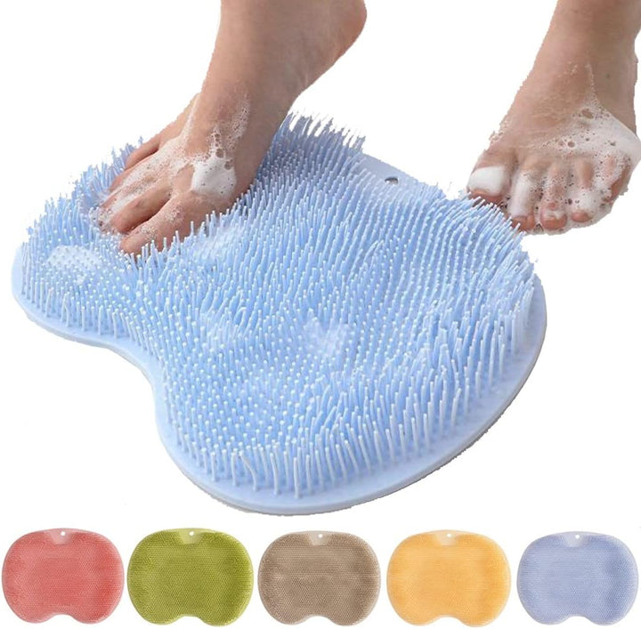 CleanFootFlex Hände-frei Silikon Fuß Reinigungsmatte Karnz