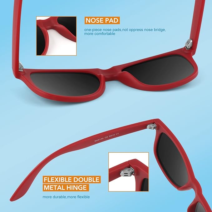 Klassische 80er Retro Polarisierte Sonnenbrille - Jamie | Karnz