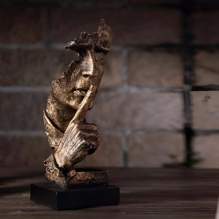 Abstrakter Denker Skulptur – Moderne Deco Figur aus Harz | Perfekt für Wohnzimmer & Büro | Karnz
