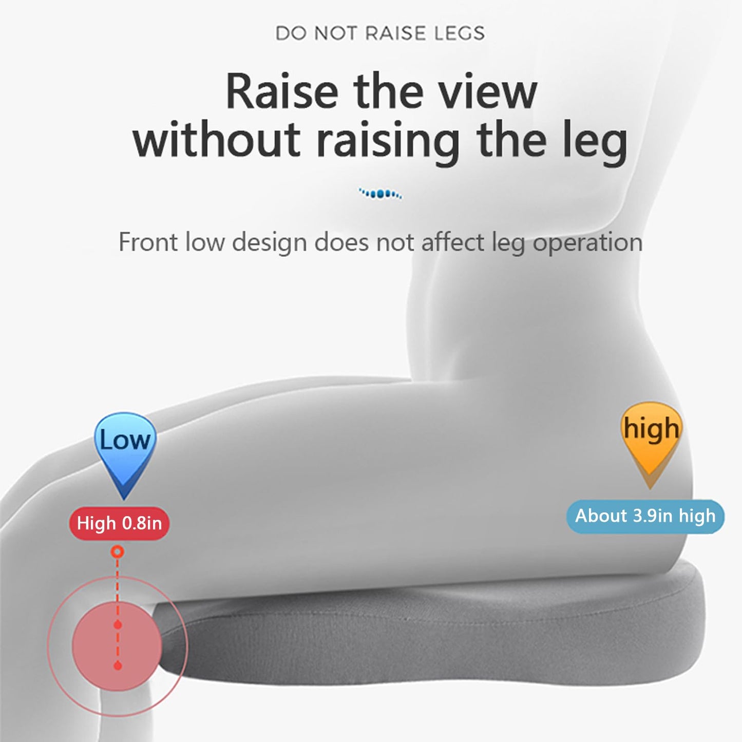 ZitComfort Ergonomisches Sitzkissen für Auto & Büro – Bessere Sitzhöhe und Haltung | Karnz