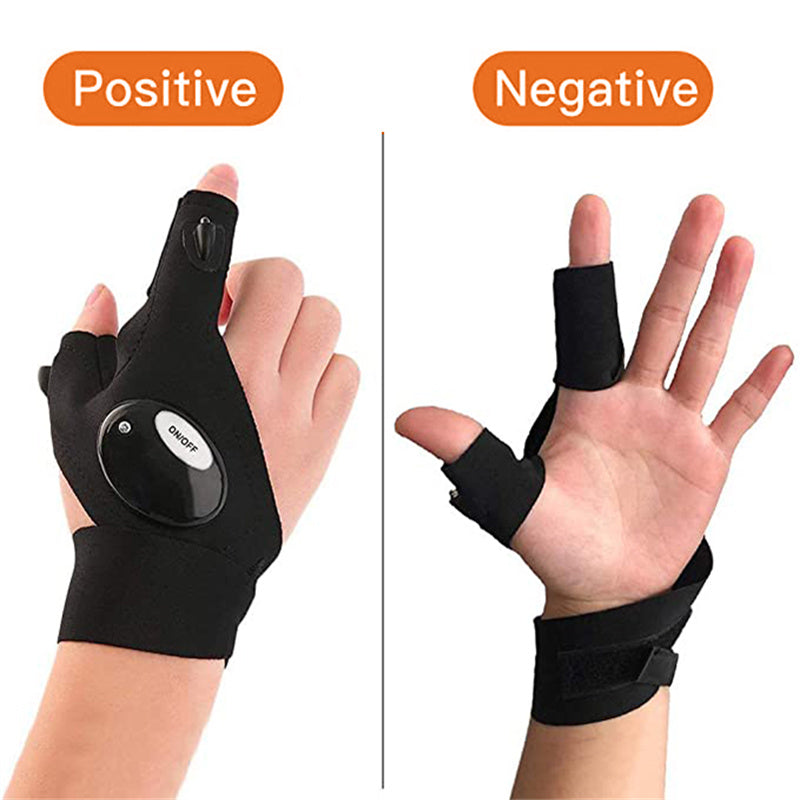 LED-Handschuhe mit wasserdichten Lichtern | Karnz