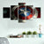 Set mit 5 Captain America Schild-Wandbildern