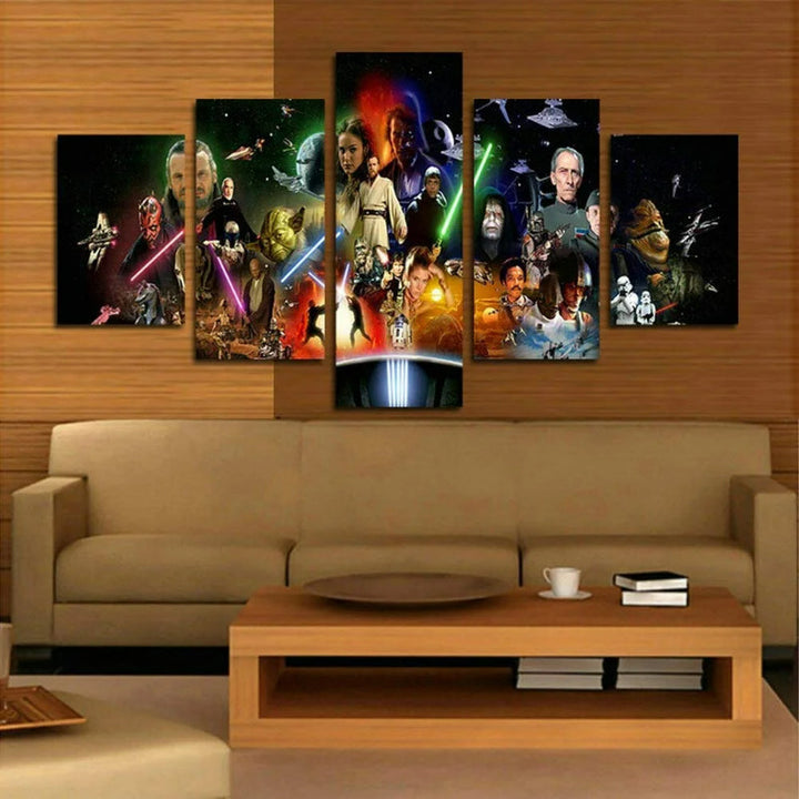 Set mit 5 Stormtrooper-Wandbildern