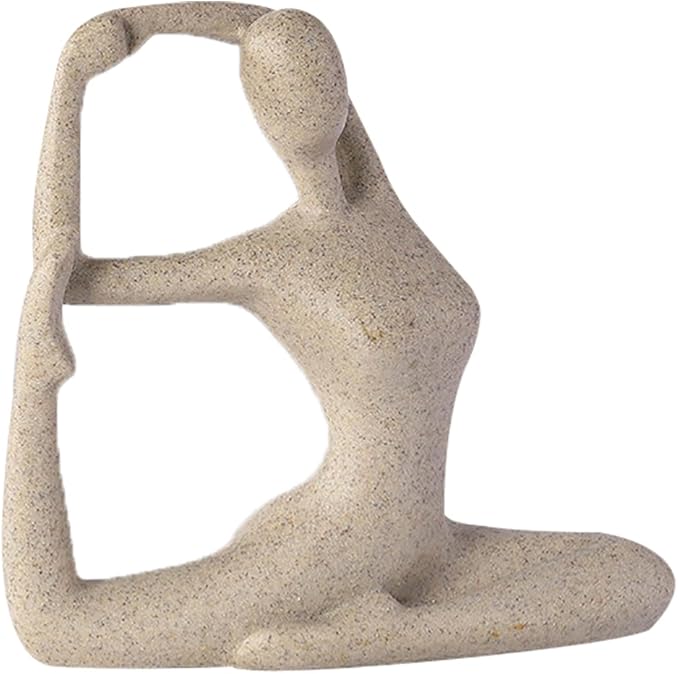 ZenJoy Frau in Yoga Figur – Moderne Innenraumdekoration aus Harz | Karnz