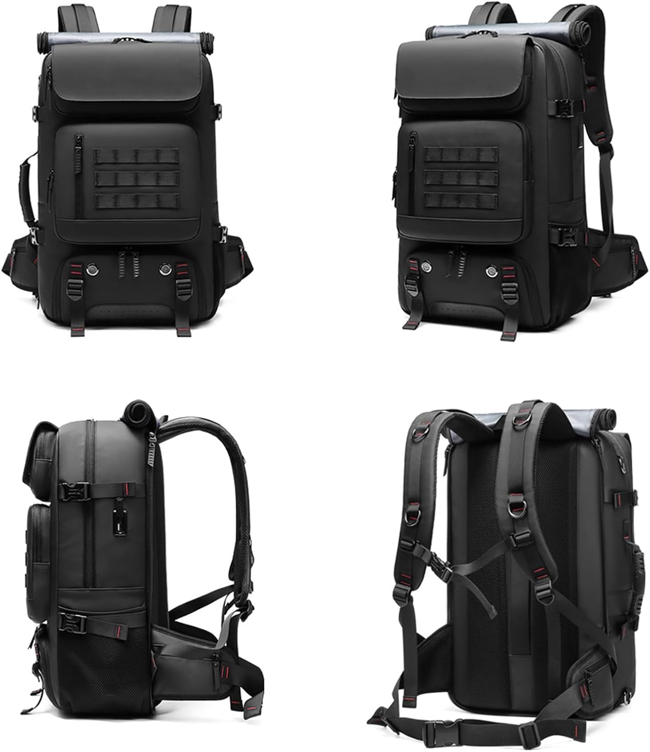 50L wasserdichte Reise-Rucksack mit Schuhfach & USB-Anschluss | Karnz