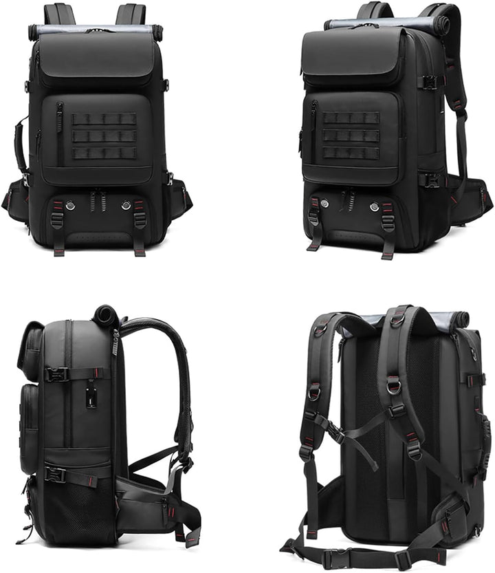 50L wasserdichte Reise-Rucksack mit Schuhfach & USB-Anschluss | Karnz