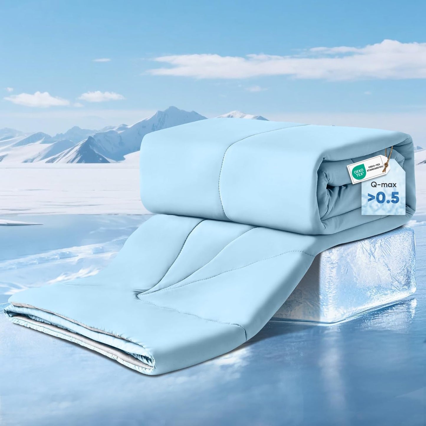 Ultra Soft Cloudy 3D Kühlkomfortdecke Extreme Q Max 0.5-Lake Blue | Karnz