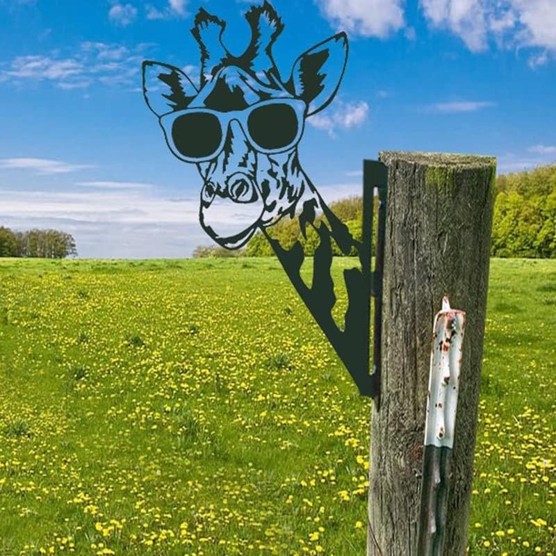 Outdoor Garten Bauernhof Spionierende Ziege Metall Kunstwerk Innen Deko | Karnz