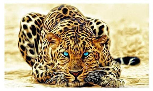 Leopard on the Prowl - GemPaint Kit | Karnz