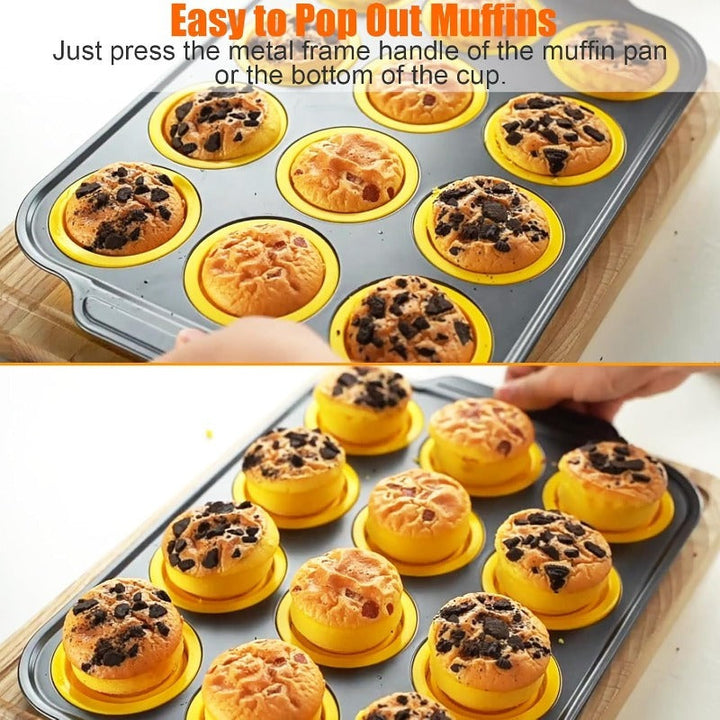 Pressemitteilung Silikon-Muffinform mit robustem Metallrahmen Karnz