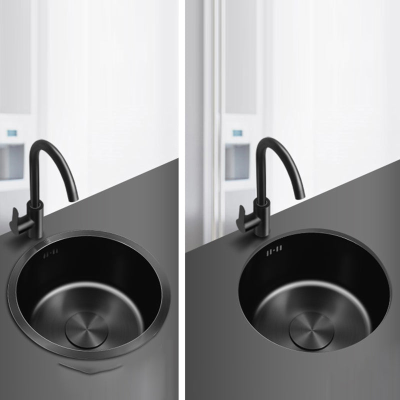 Klassisches Rundbecken Edelstahl Einbaubecken Rutschfestes Rundbecken für die Küche