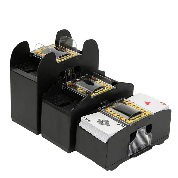 Automatischer Spielkartenmischer – Ideal für 2/4/6 Kartenspiele, elektrischer Spielkartenmischer für Poker
