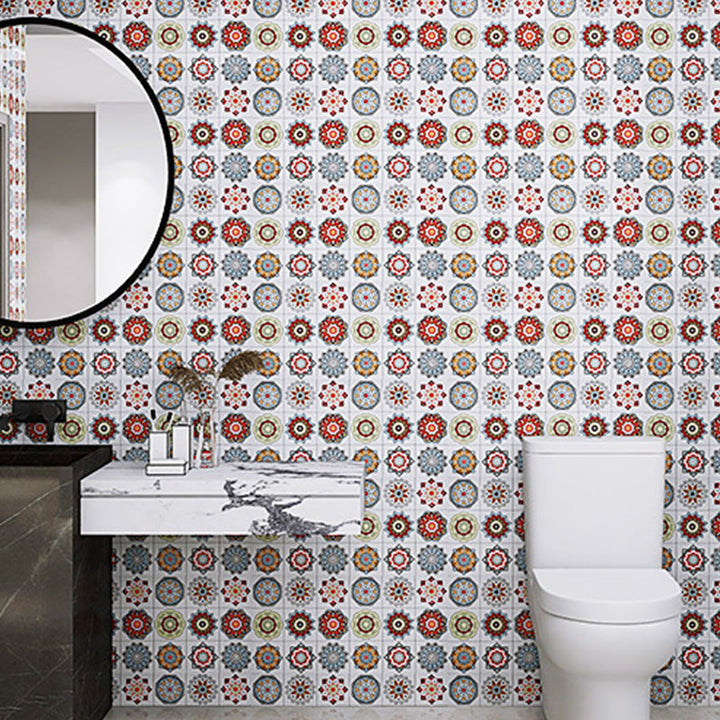 Quadratische Mosaikfliese zum Abziehen und Anbringen für Küche und Bad