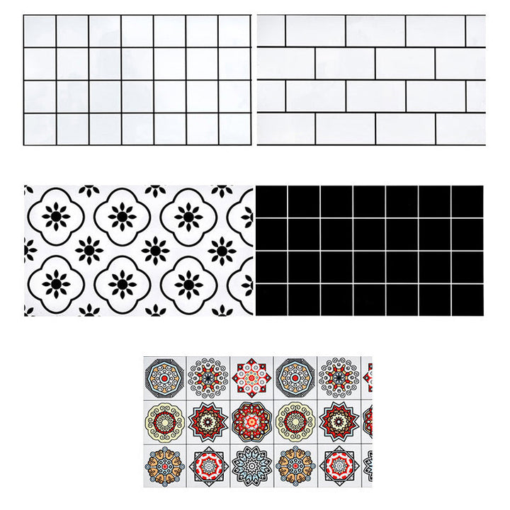 Quadratische Mosaikfliese zum Abziehen und Anbringen für Küche und Bad