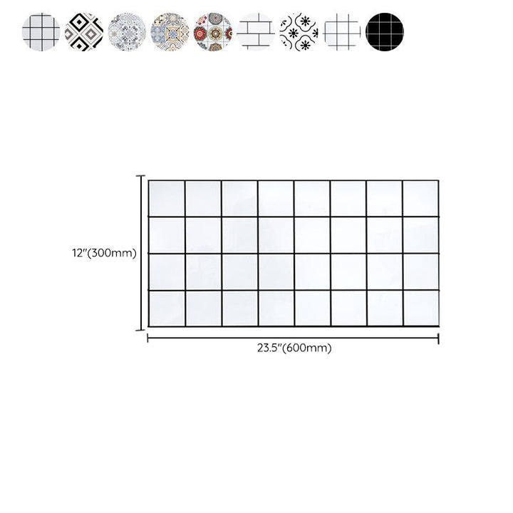 Quadratische Mosaikfliese zum Abziehen und Anbringen für Küche und Bad