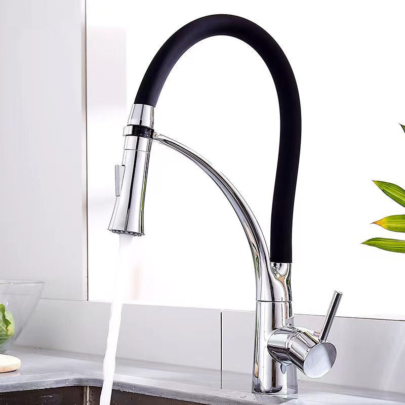 Moderne 1-Hand Waschbeckenarmaturen Kupfer Berührungslos mit Wasserspender Standard Küchenarmatur