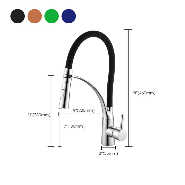 Moderne 1-Hand Waschbeckenarmaturen Kupfer Berührungslos mit Wasserspender Standard Küchenarmatur