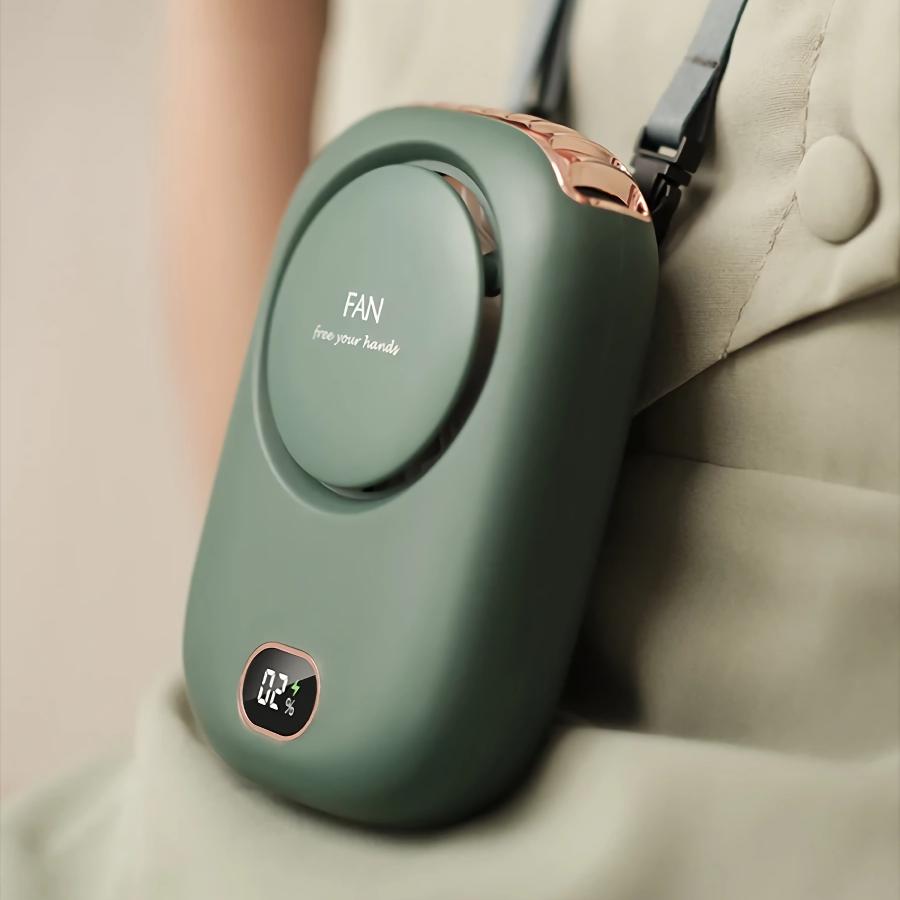 Tragbarer USB-wiederaufladbarer hängender Nacken-Mini-Ventilator | Karnz