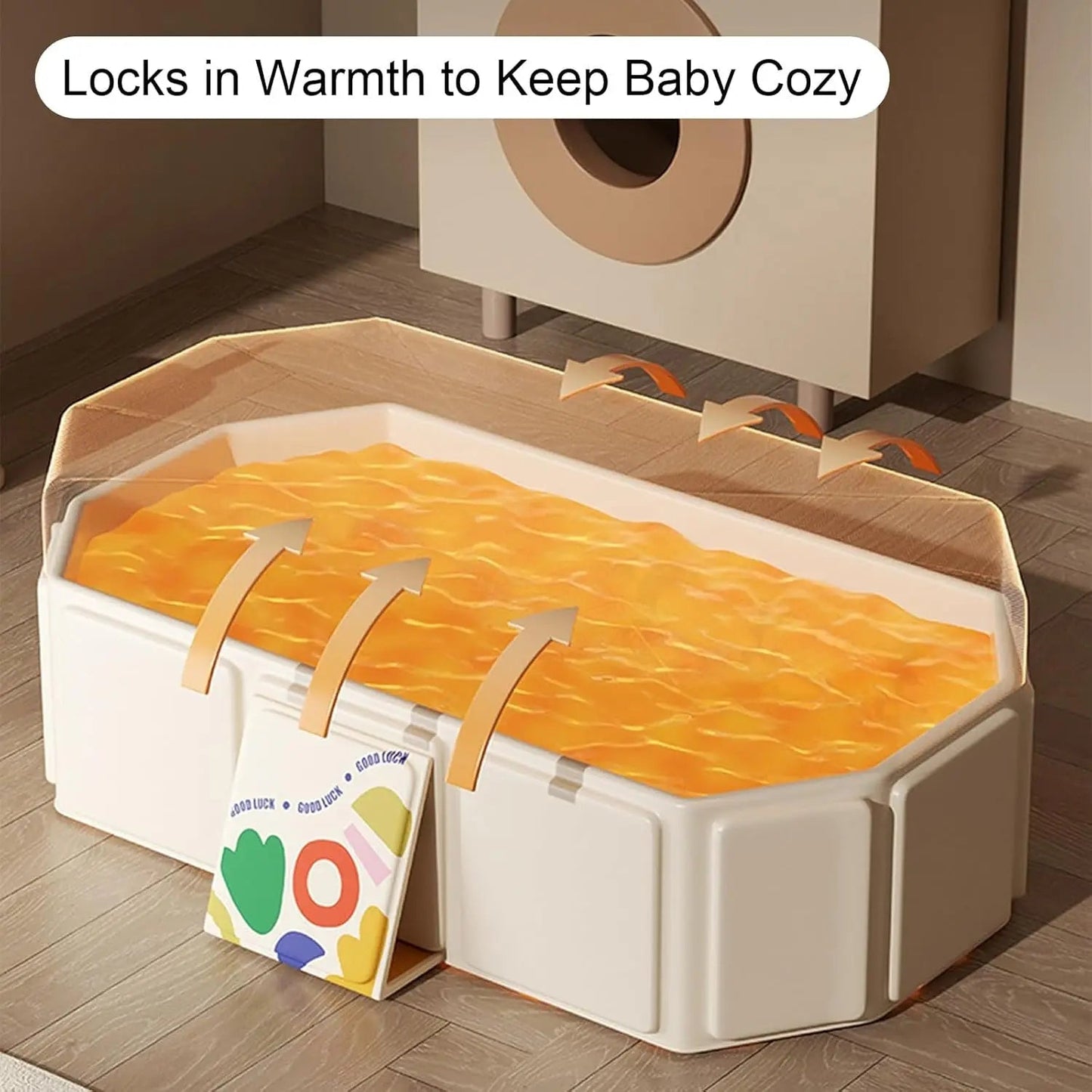 LullaBabe Tragbare faltbare Babybadewanne — Sicheres, entspanntes Babybaden überall genießen | Karnz