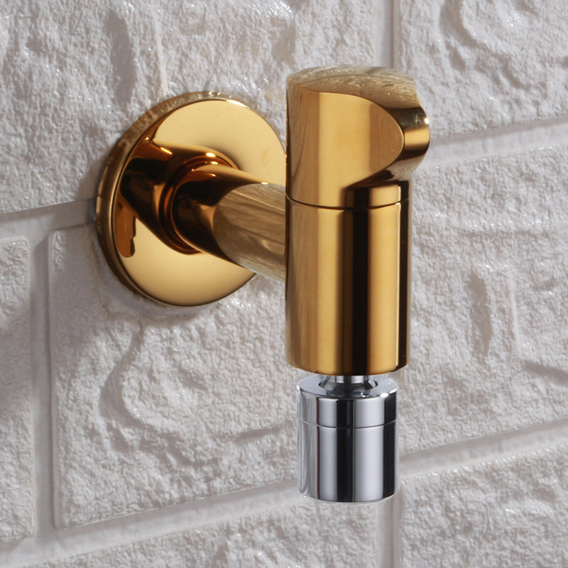 Moderner, wandmontierter Badezimmer-Armaturenknopfgriff aus massivem Messing, rund