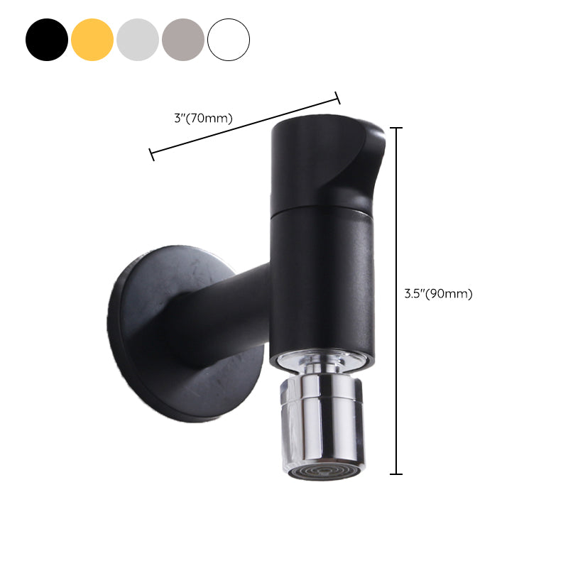 Moderner, wandmontierter Badezimmer-Armaturenknopfgriff aus massivem Messing, rund