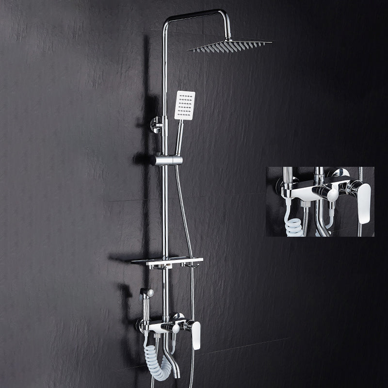Modern verstellbarer Wasserfluss Duscharmaturen Duscharm Duschanlage an der Wand