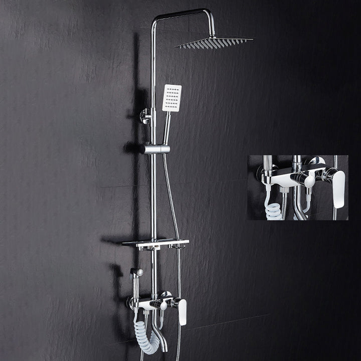 Modern verstellbarer Wasserfluss Duscharmaturen Duscharm Duschanlage an der Wand