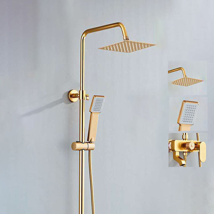 Modern verstellbarer Wasserfluss Duscharmaturen Duscharm Duschanlage an der Wand