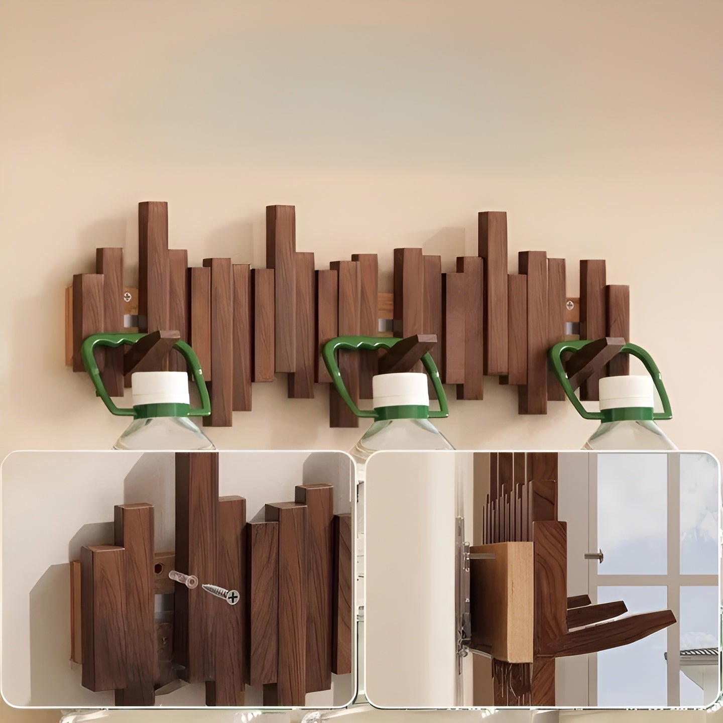 Stilvoller Holzkleiderschrank – FlexiKarnz Magnethaken für mehr Ordnung | Ideal fürs Schlafzimmer