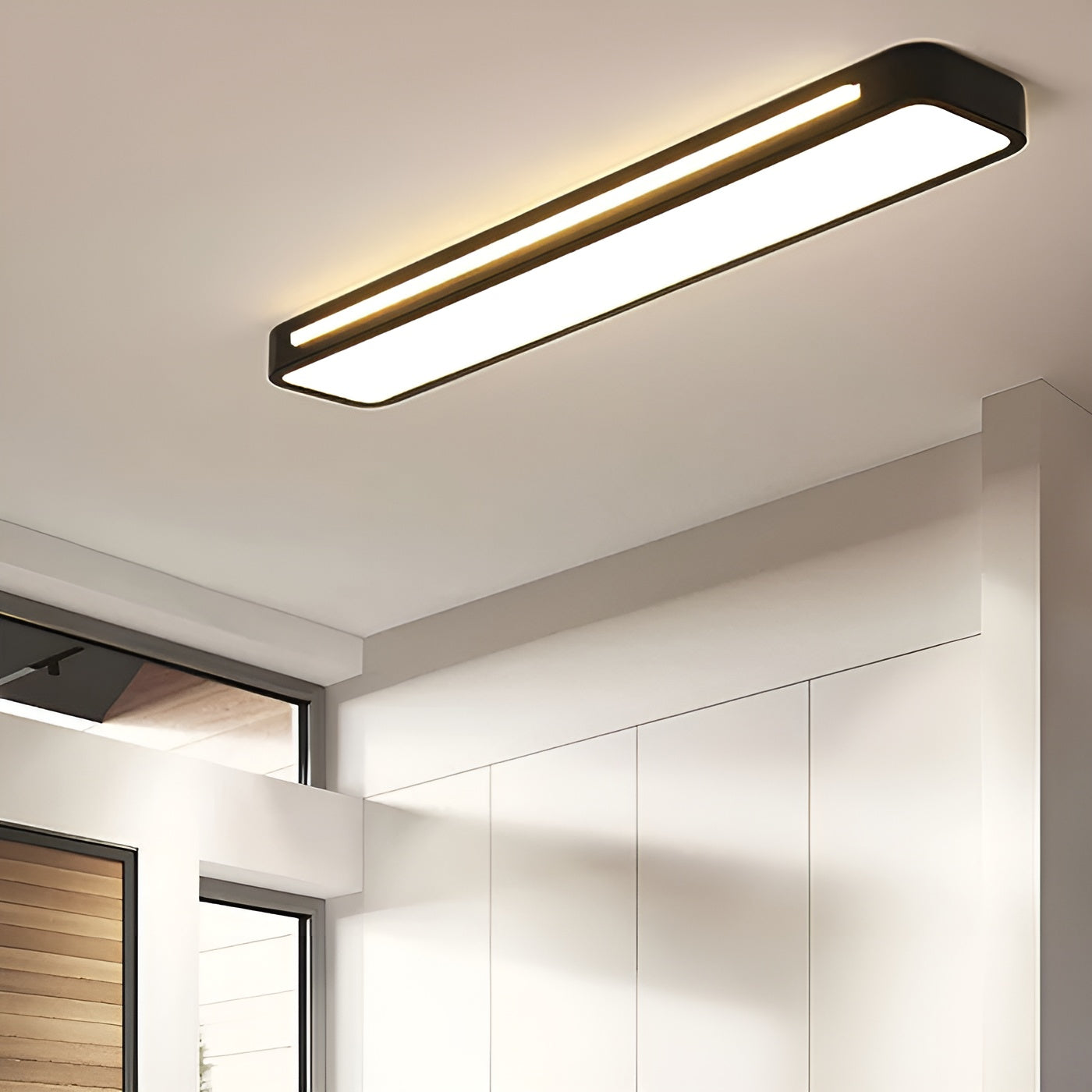 Rechteckige Deckenleuchte – Klare Linien & modernes Design | Perfekt für Wohn- und Essbereich