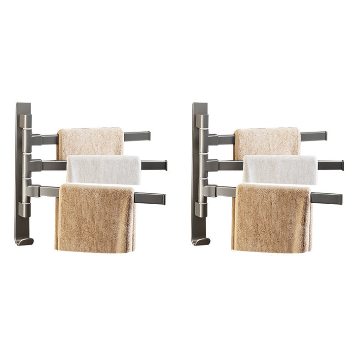 Zeitgenössisches graues Badezimmerzubehör-Set Aluminium-Handtuchhalter