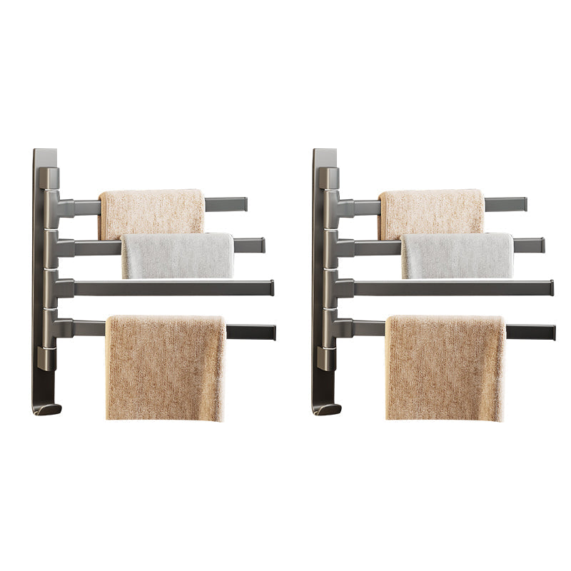 Zeitgenössisches graues Badezimmerzubehör-Set Aluminium-Handtuchhalter