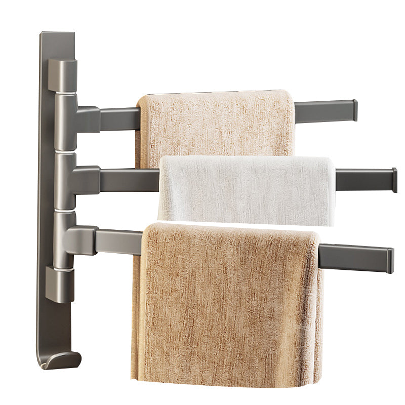 Zeitgenössisches graues Badezimmerzubehör-Set Aluminium-Handtuchhalter