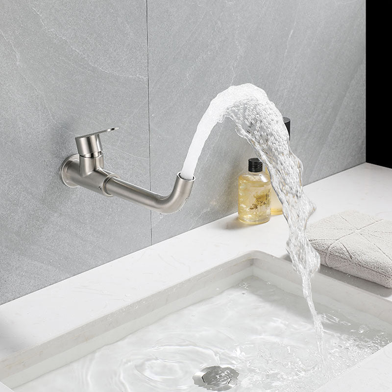 Moderner Stil Wandmontierter Einhebelmischbatterie Wasserhahn für das Badezimmer