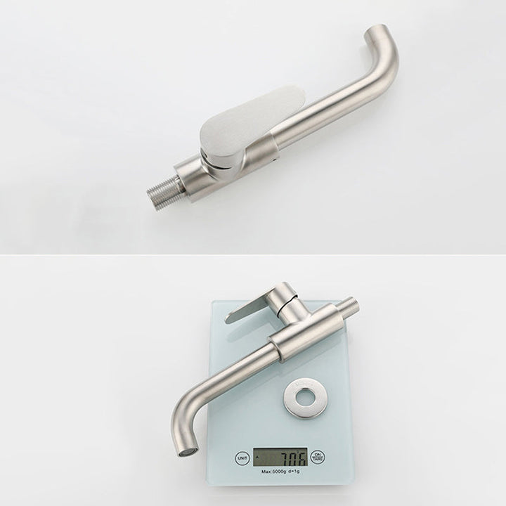 Moderner Stil Wandmontierter Einhebelmischbatterie Wasserhahn für das Badezimmer