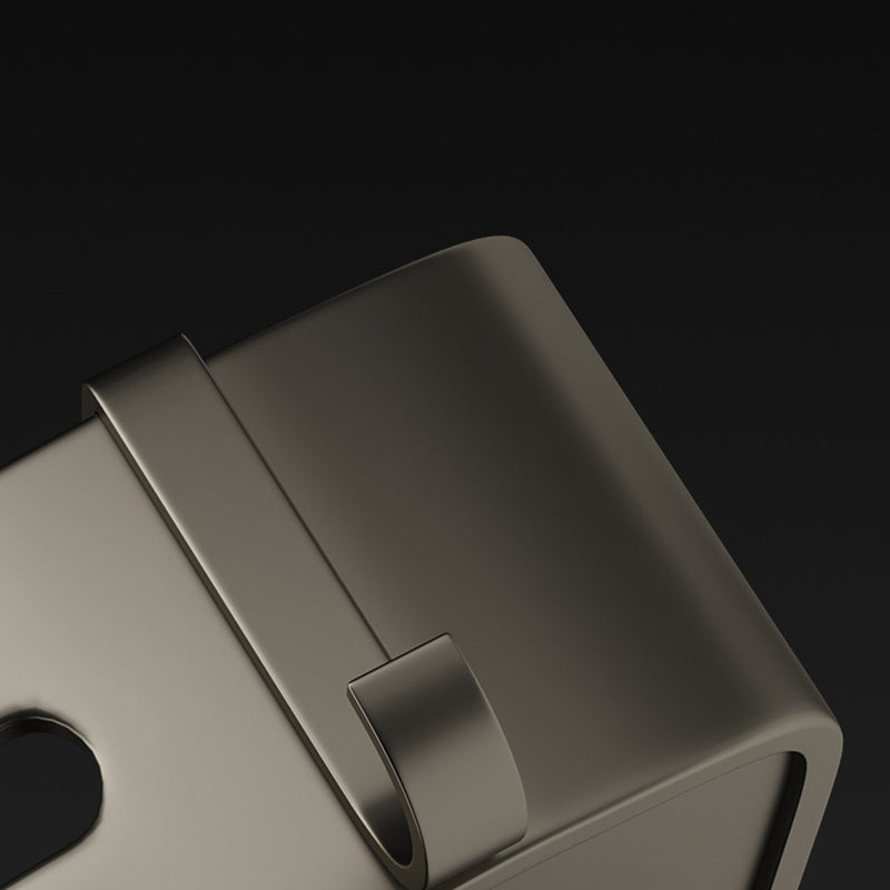 Zeitgenössisches Aluminium Badezimmer Zubehör Set Graue Badablage