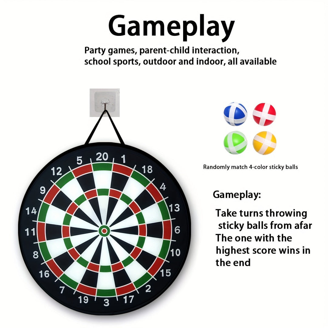 Karnz | Darts spiel | Spaß für alle - Großes Stoff-Dartboard für drinnen und draußen