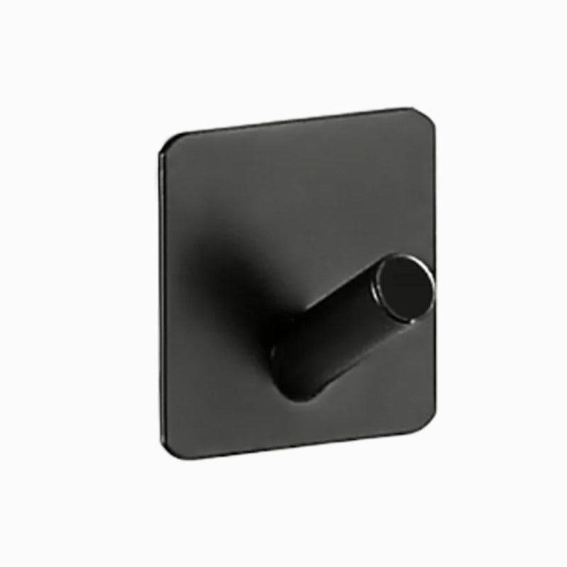 Modernes Badzubehör Set aus gebürstetem Edelstahl verchromt Handtuchstange/Ring & Bademantelhaken