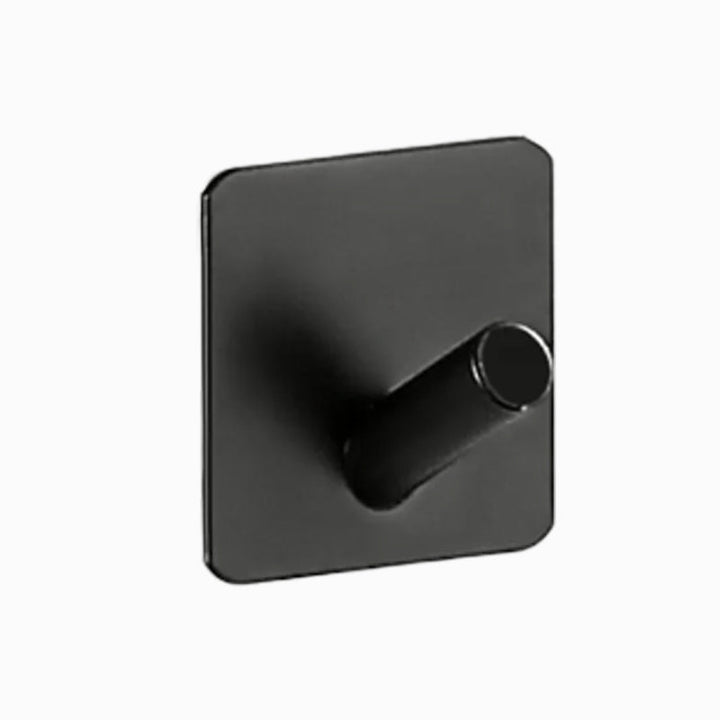 Modernes Badzubehör Set aus gebürstetem Edelstahl verchromt Handtuchstange/Ring & Bademantelhaken